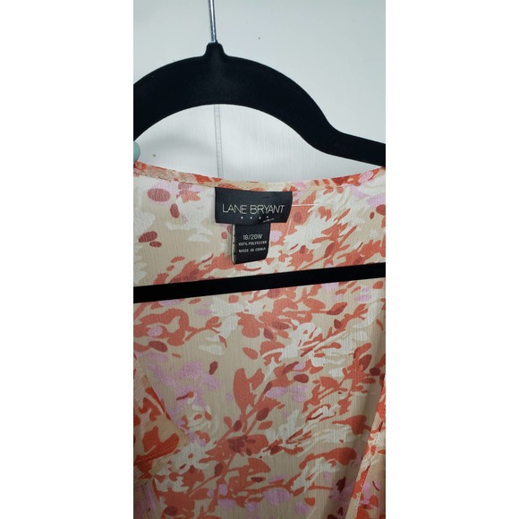 Plus Size Lane Bryant Wrap Sheer Shirt Size 18w/20w Pre-loved - Picture 6 of 6